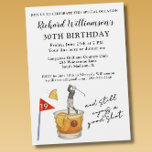 Stylish Modern Golf Humorous 30th Birthday Party Invitation<br><div class="desc">This Stylish Modern Custom Golf Humorous 30th Birthday Party Invitation can be fully personalized. It has both a touch of humor and more than a touch of class . . and is ready to set the stage for this special evening. The colors and year can also be changed. Any design...</div>
