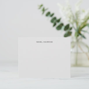 Stylish Modern Grey Typograhy Card