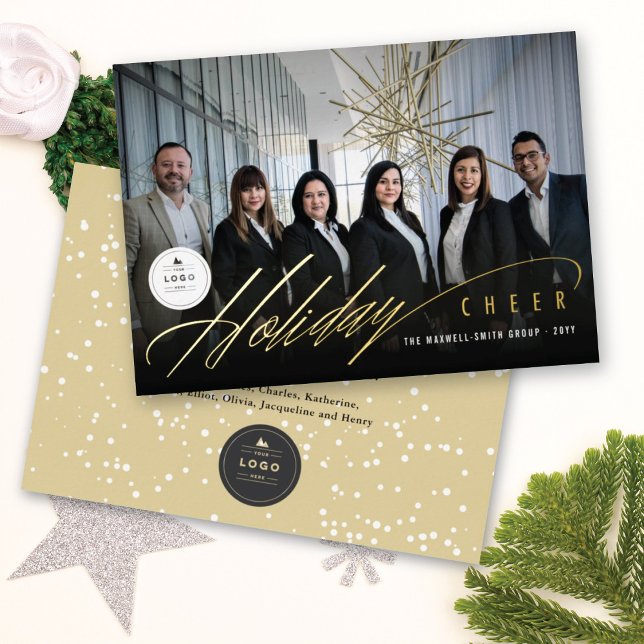 Stylish Modern Holiday Cheer Modern Photo Business (Creator Uploaded)