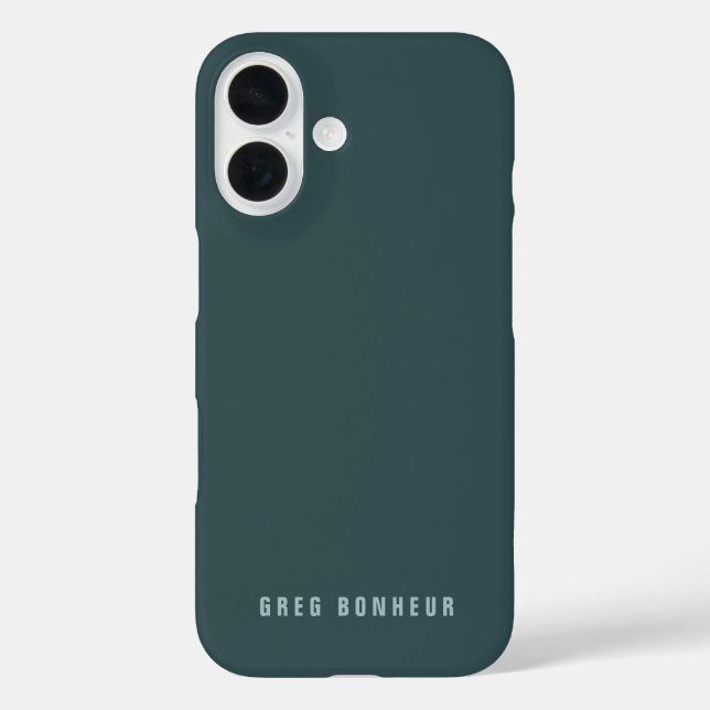 Stylish Modern Looking Name | Blue Grey Case-Mate iPhone Case (Back)