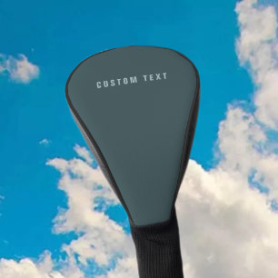 Stylish Modern Looking Name Blue Grey Golf Head Cover