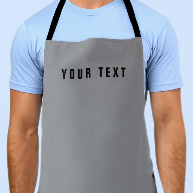 Stylish Modern Looking Name | Grey & Black Apron (Creator Uploaded)