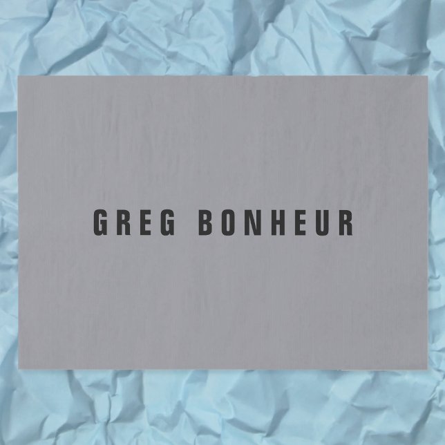 Stylish Modern Looking Name | Grey & Black Tissue Paper (Creator Uploaded)