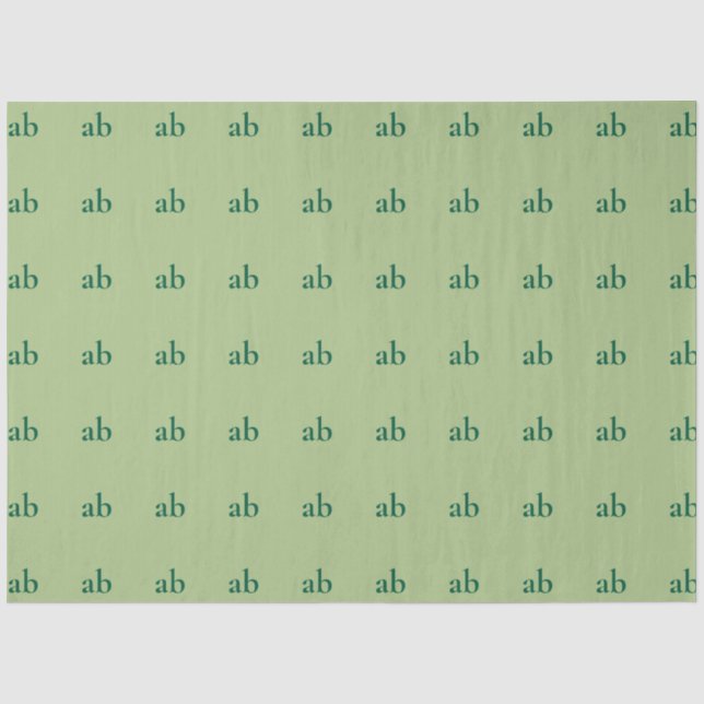  STYLISH MODERN MINIMAL CUSTOMIZED NAME YOUR LOGO TISSUE PAPER (Front)