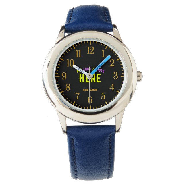  STYLISH MODERN NAVY BLUE UNIQUE VERIFIED BRANDED WATCH (Front)