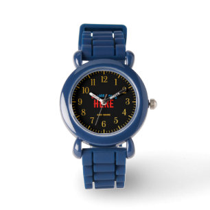 STYLISH MODERN NAVY BLUE UNIQUE VERIFIED BRANDED WATCH