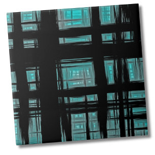 Stylish Modern Plaid Pattern Ceramic Tile