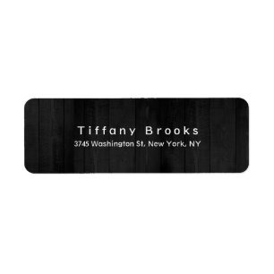 Stylish Modern Plain Elegant Unique Grey Return Address Label