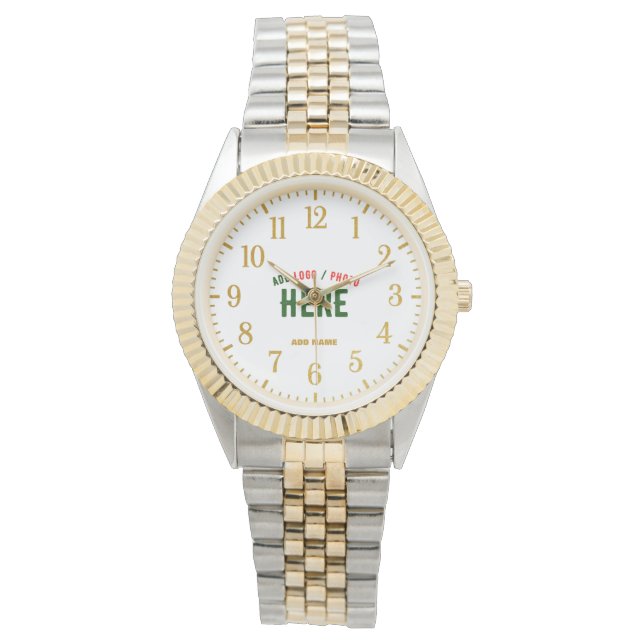 STYLISH MODERN SILVERY GOLDEN VERIFIED BRANDED WATCH (Front)