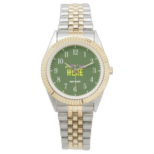 STYLISH MODERN SILVERY GOLDEN VERIFIED BRANDED WATCH