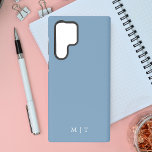 Stylish Modern Simple Pastel Blue Samsung Galaxy Case<br><div class="desc">Stylish Modern Simple Pastel Blue Samsung Galaxy S22 Ultra Case</div>