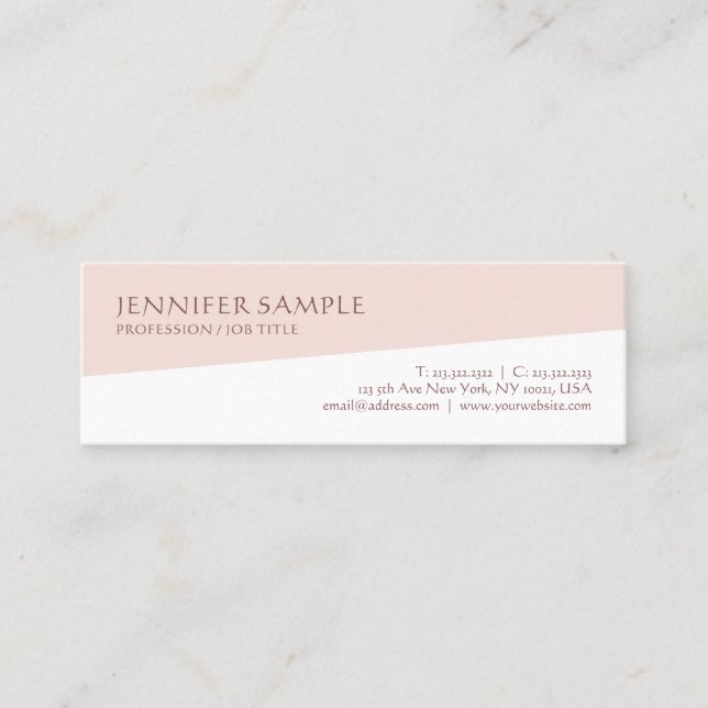 Stylish Modern Simple Professional Template Trendy Mini Business Card (Front)