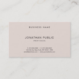 Stylish Modern Sleek Design Professional Trendy Business Card