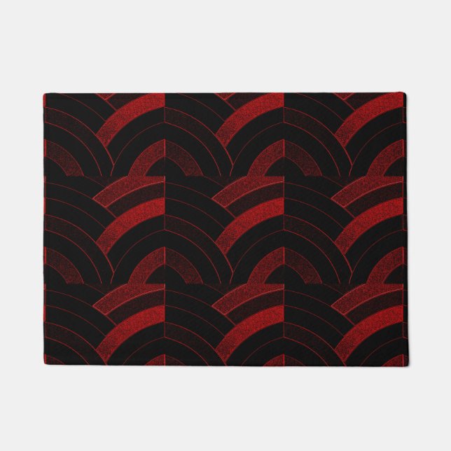 stylish modern sophisticated chevron doormat (Front)