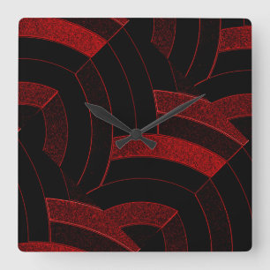 stylish modern sophisticated chevrons square wall clock