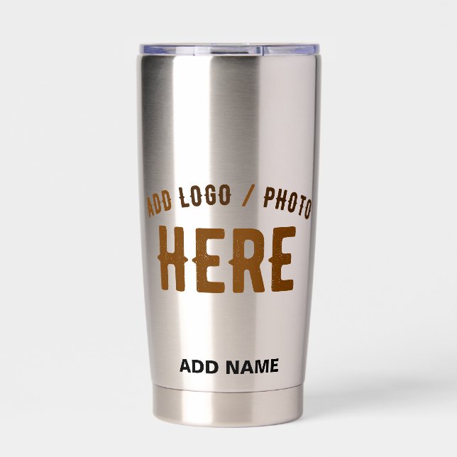 STYLISH MODERN STAINLESS STEEL VERIFIED BRANDED INSULATED TUMBLER (Front)