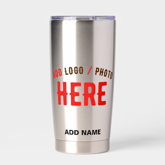 STYLISH MODERN STAINLESS STEEL VERIFIED BRANDED INSULATED TUMBLER (Front)