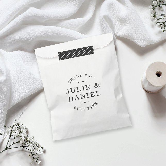 Stylish Modern Wedding Thank You Favour Bag (Creator Uploaded)
