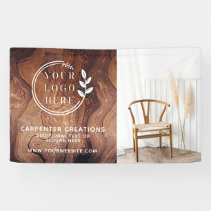 Stylish Modern Wooden Carpentry Construction Banner