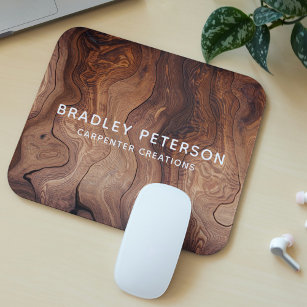 Stylish Modern Wooden Carpentry Construction Mouse Pad