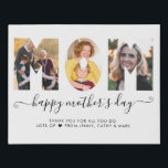 Stylish MOM Photo Collage Happy Mother's Day Faux Canvas Print<br><div class="desc">Stylish Modern MOM Photo Collage Happy Mother's Day Faux Canvas Print</div>