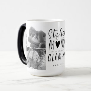 Stylish Moms Get Promoted To Glam-ma Photo Collage Magic Mug