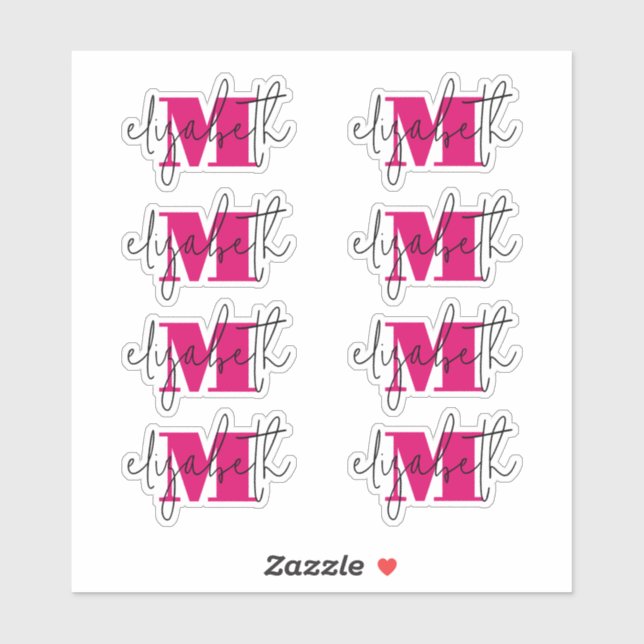 Stylish Monogram (Sheet)
