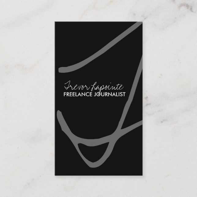 Stylish Monogram Business Cards (Front)