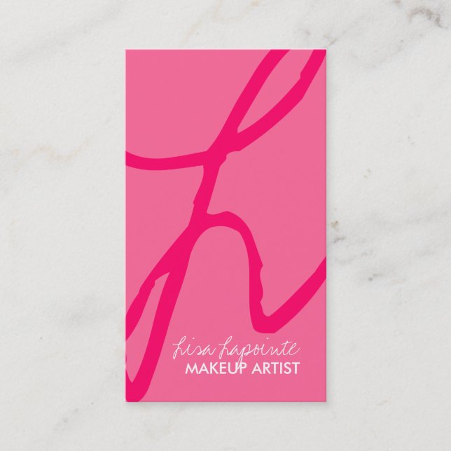 Stylish Monogram Business Cards (Front)