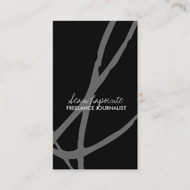 Stylish Monogram Business Cards (Front)
