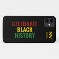 Stylish Monogram CELEBRATE BLACK HISTORY