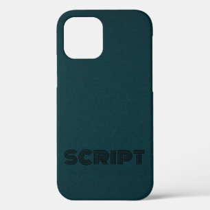 Stylish Monogram DarkGreen Script  iPhone 12 Case