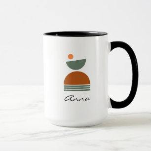 Stylish monogram Elegant abstract script Cute Mug