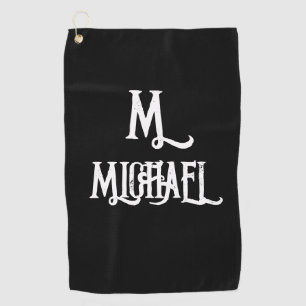 STYLISH MONOGRAM GOLF TOWEL