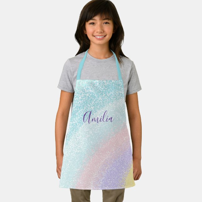 Stylish Monogram kids Apron (Insitu)