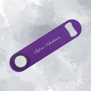 Stylish Monogram Modern Minimalist Purple