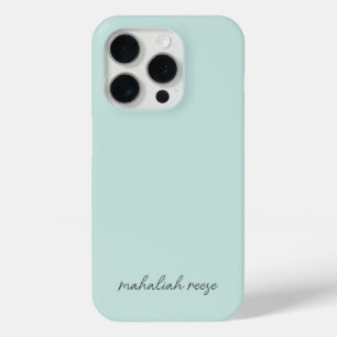 Stylish Monogram Ocean Spray Modern Script iPhone 15 Pro Case