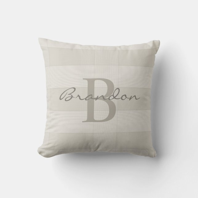 Stylish Monogram Script Letter B Modern Template Cushion (Front)