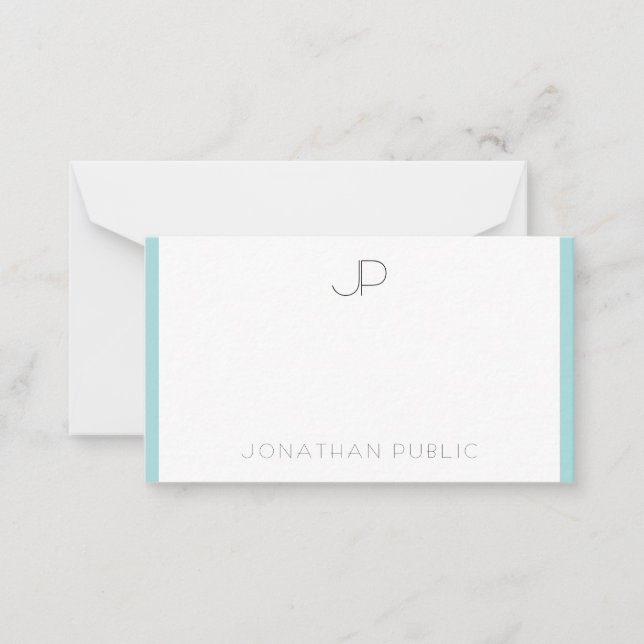 Stylish Monogram Template Minimalistic Elegant (Front)