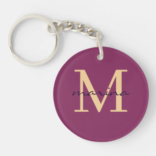 Stylish monogrammed Acrylic Keychain