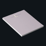 Stylish Monogrammed Name Chic Dusty Lilac Notepad<br><div class="desc">Stylish Monogrammed Name in Dusty Lilac Notepad</div>