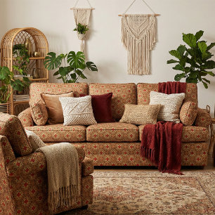 Stylish Mosaic Colourful Geometric Pattern Fabric