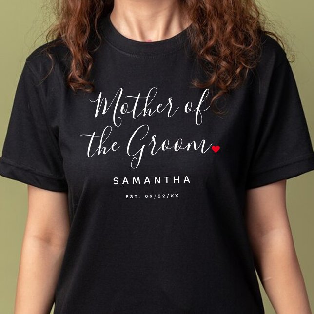Stylish Mother Of The Groom Wedding T-Shirt (Creator Uploaded)