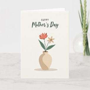 Stylish Mothers Day Blossom Card