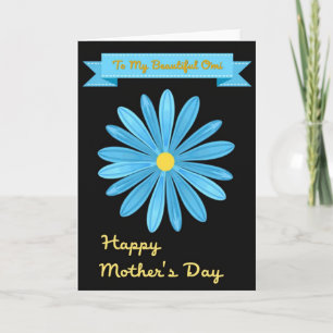 Stylish Mothers Day Flower Card