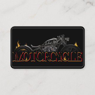 Stylish Motorcycle Business Card