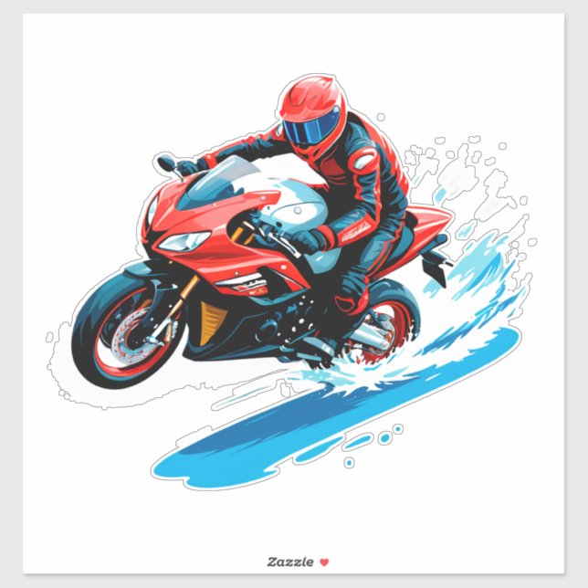 Stylish Motorcycle Rider (Sheet)