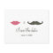Stylish Moustache and Lips Save the Date