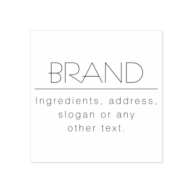 Stylish Multi-purpose Rubber Stamp (Imprint)