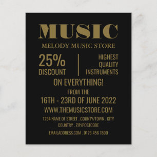 Stylish Musical Instrument Store Flyer
